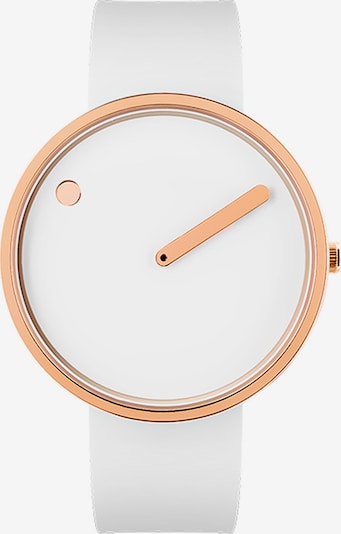 Picto Uhr in gold / weiß, Produktansicht