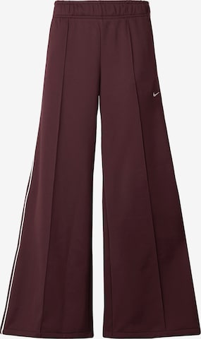 Nike Sportswear Широкий Штаны в Красный: спереди