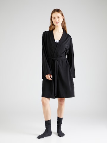 Calvin Klein Underwear Jutranja halja 'ROBE' | črna barva: sprednja stran
