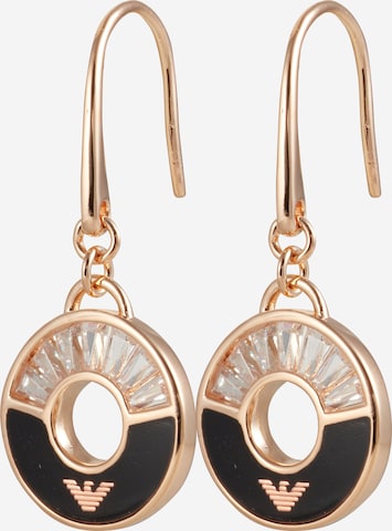 Boucles d'oreilles Emporio Armani en or : devant