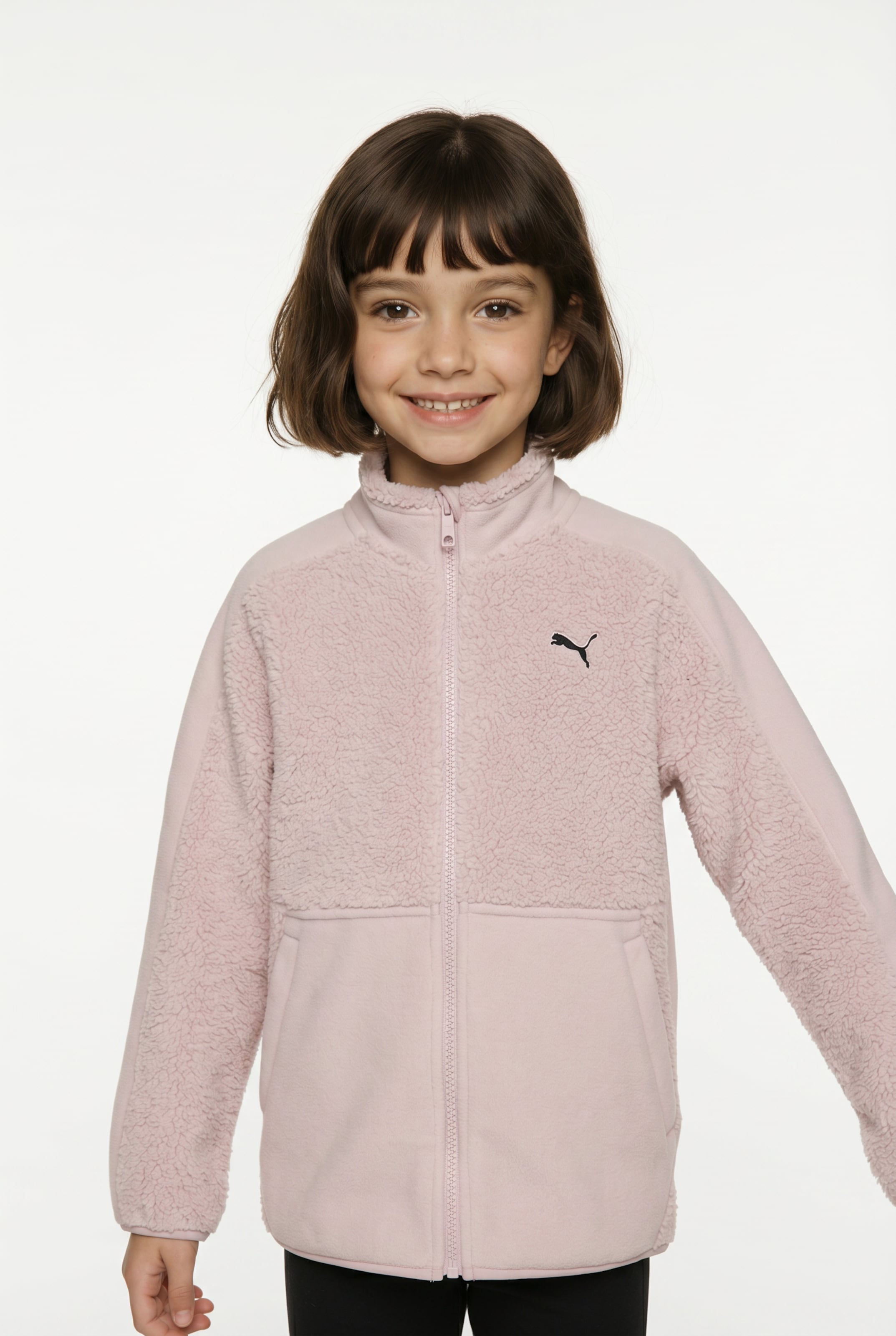 Pulovere sport 'ESS ELEVATED' de la PUMA pe roz: față