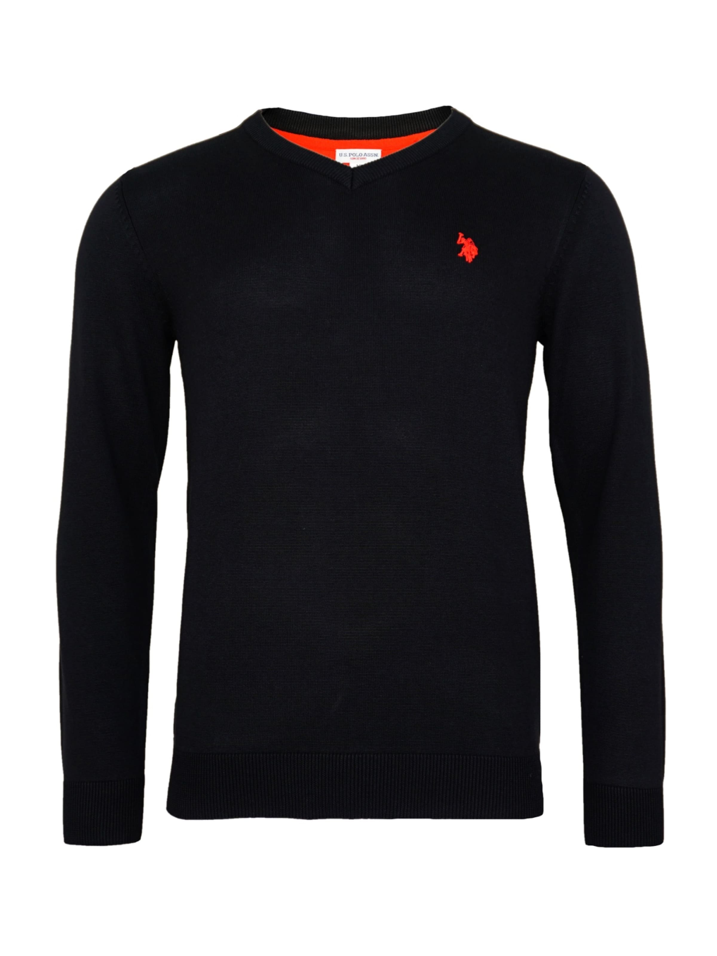 U.S. POLO ASSN. Pullover i sort: forside