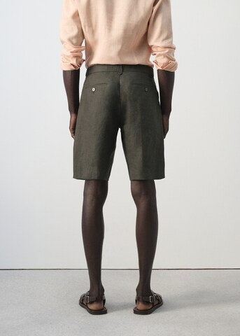 MANGO MAN Slim fit Pants 'Carp' in Brown