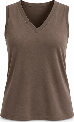 AOTTORI Top in Braun: Vorderseite