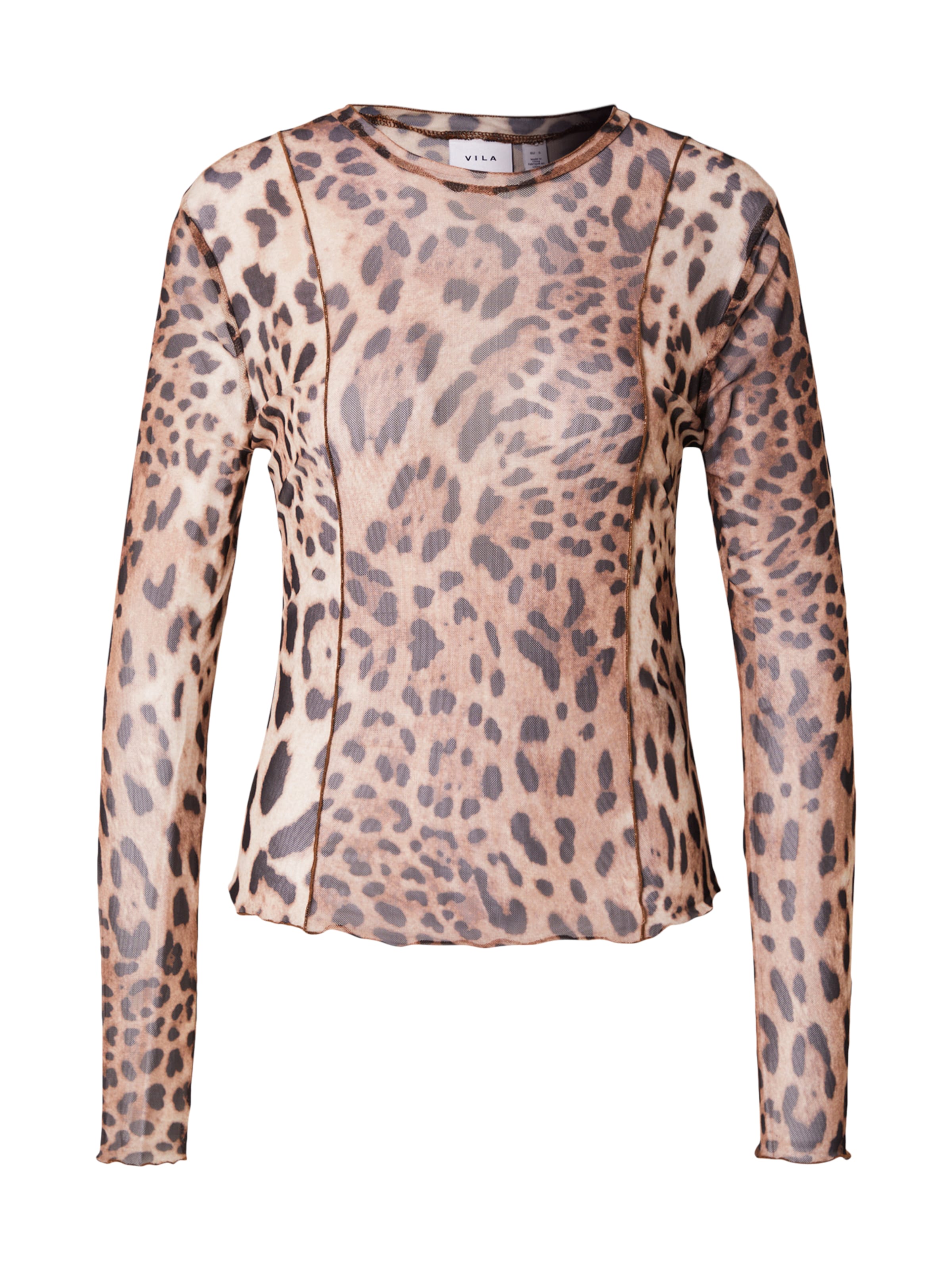 VILA - Camiseta 'Ninna' en marrón: frente