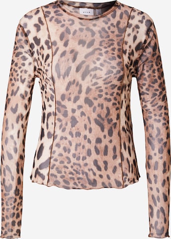 VILA Футболка 'Ninna' в Коричневый: спереди