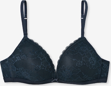 SCHIESSER T-shirt Bra 'Pure Lace' in Blue: front