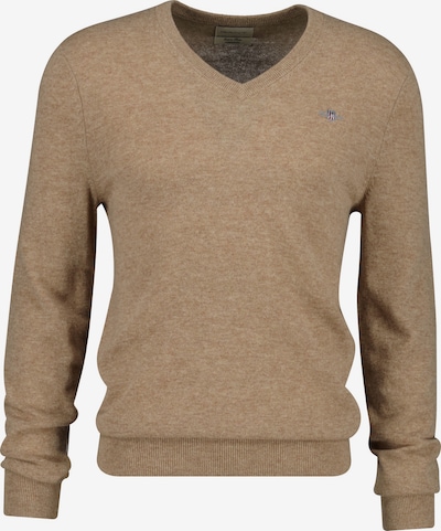 GANT Pulover 'Extrafine' u tamno plava / svijetlosmeđa / svijetlosiva / crvena / bijela, Pregled proizvoda