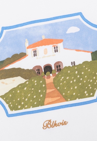 T-Shirt 'Domaine' BLKVIS en blanc