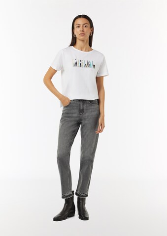 comma casual identity Regular Jeans in Grijs: voorkant