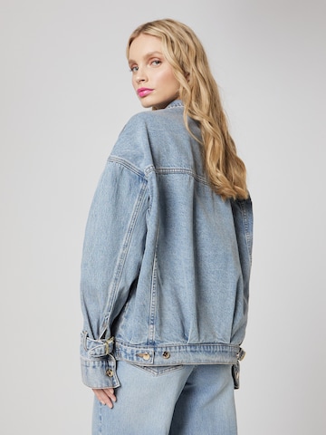 Hoermanseder x About You Between-Season Jacket 'Elis' in Blue