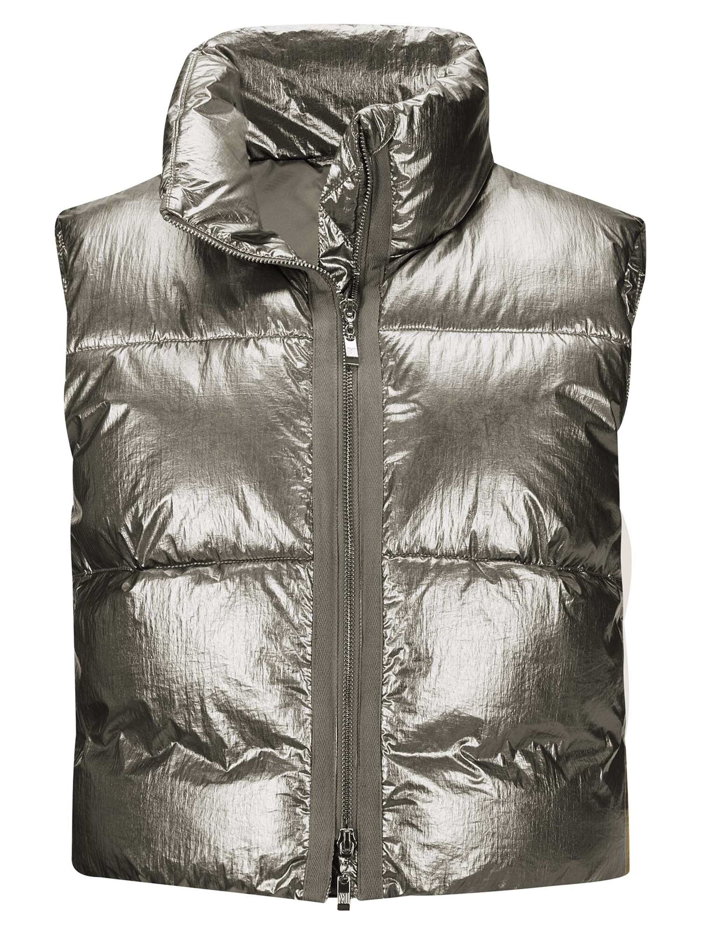 MADELEINE Vest in Silver: front