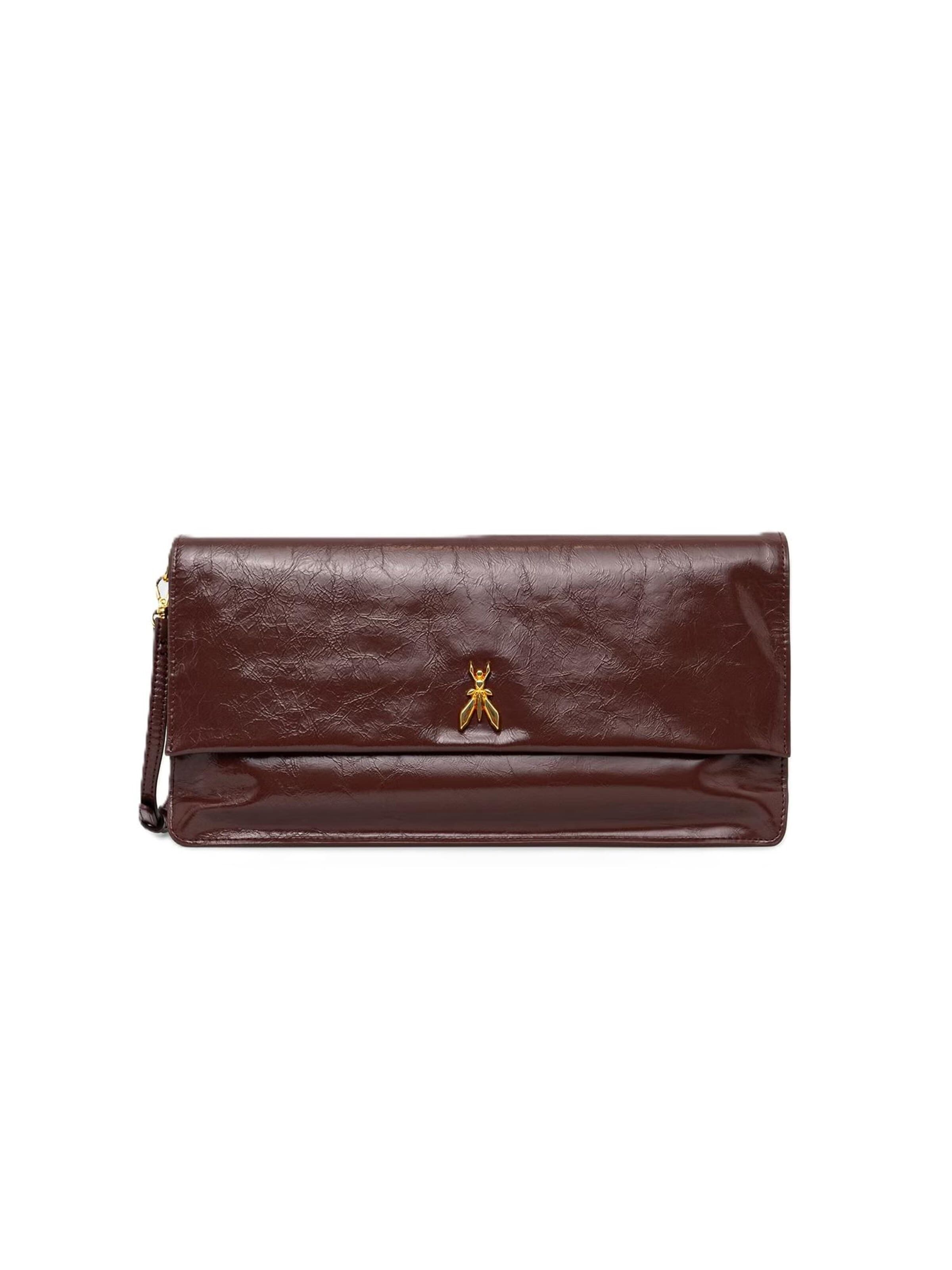 PATRIZIA PEPE Clutch '8B0098/L0008' in Brown: front