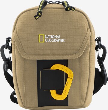 National Geographic Schultertasche 'EXPLORER III' in Beige: predná strana