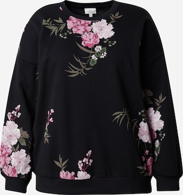 ONLY CarmakomaSweater majica 'CARWANTED' - crna boja: prednji dio