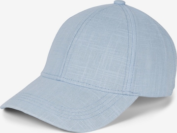 styleBREAKER Cap 'Leinen Baseball Cap' in Blau: Vorderseite