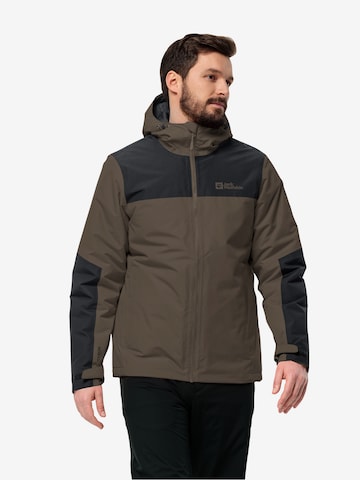 Veste outdoor 'Jasper' JACK WOLFSKIN en marron : devant