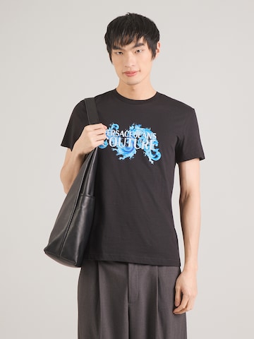 Versace Jeans Couture T-Shirt '80GAHE02' in Schwarz: Vorderseite