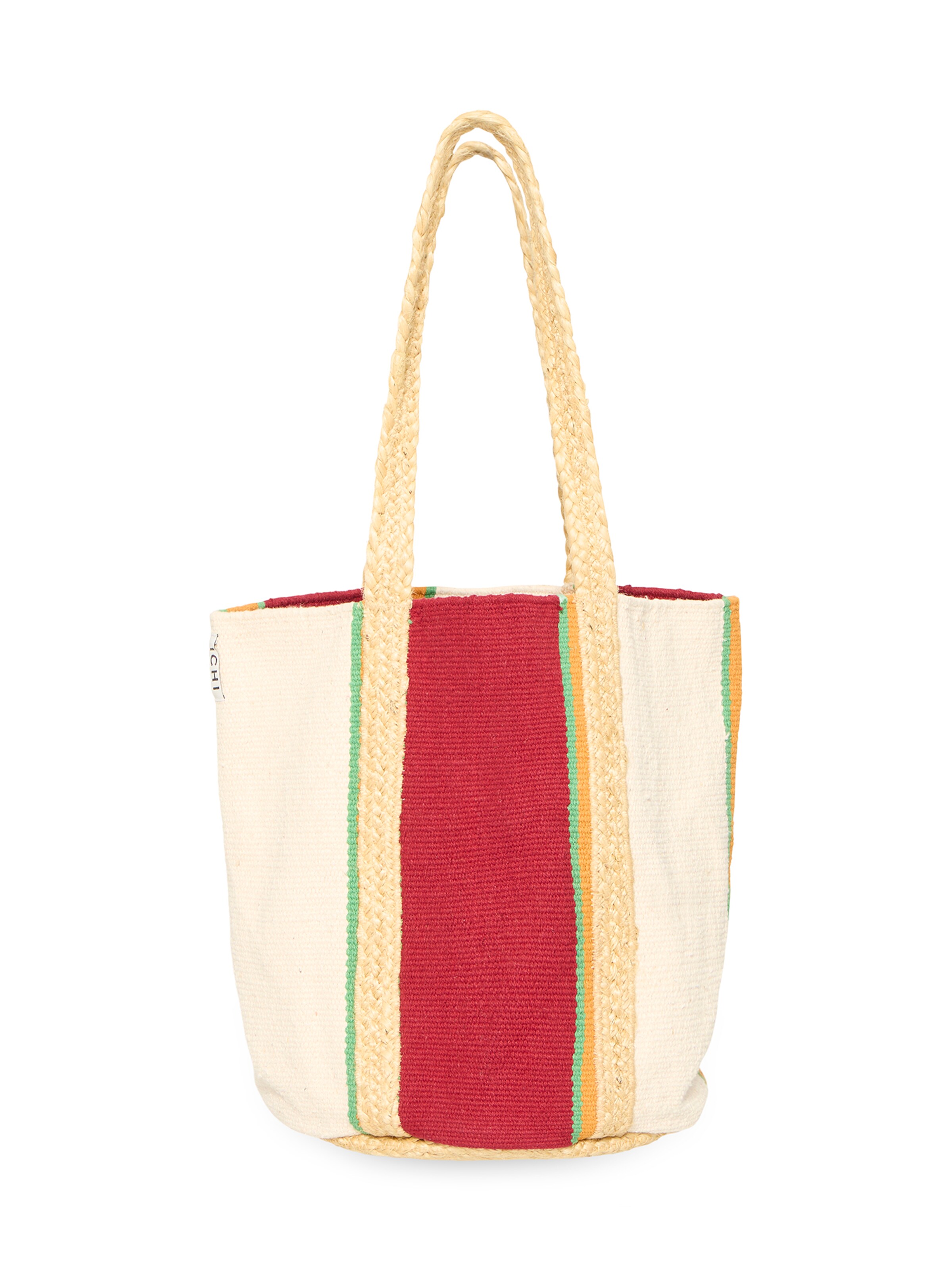 ICHI Beach Bag 'IAELISABETH' in Beige