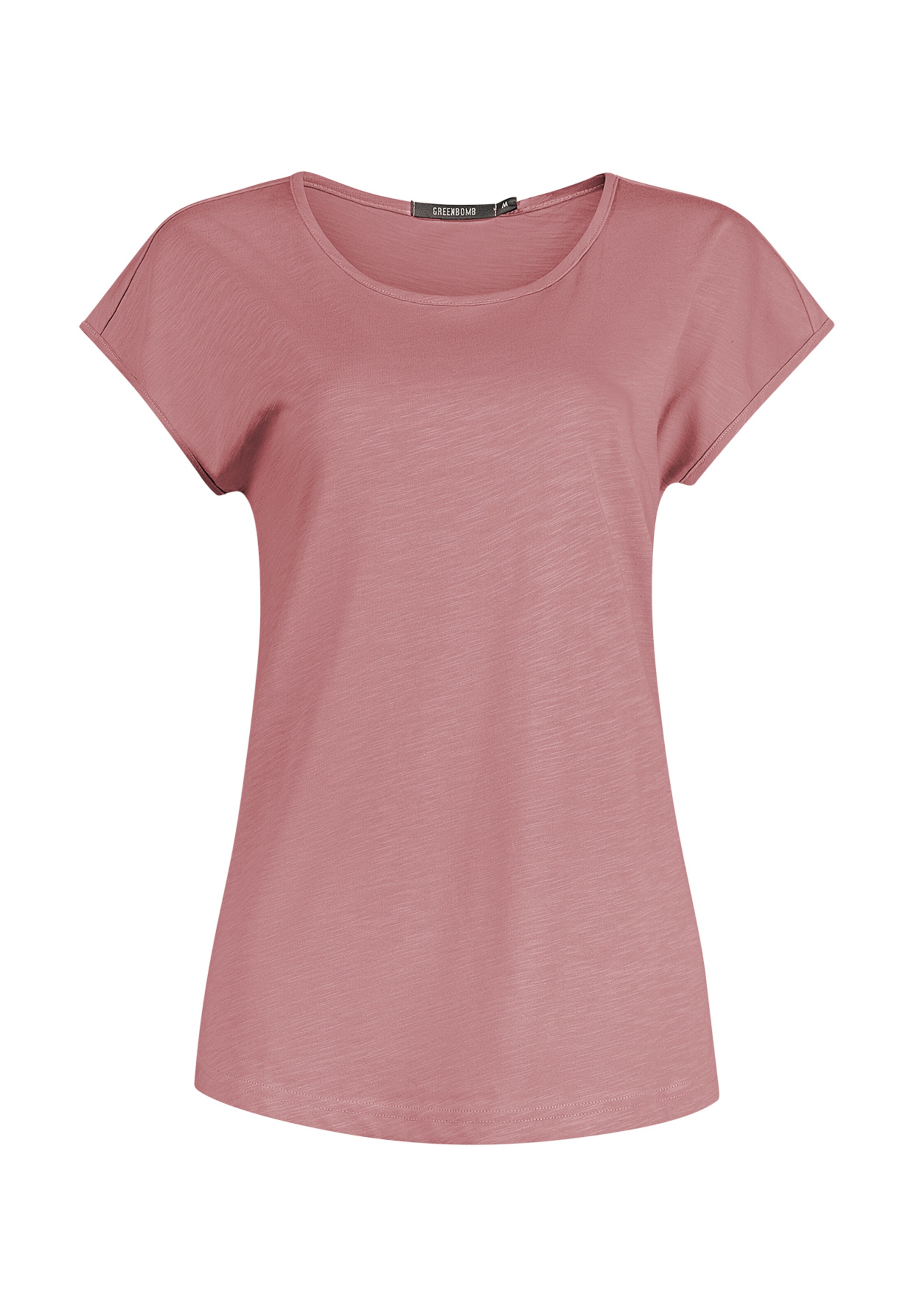 GREENBOMB T-Shirt (GOTS) in Pink: Vorderseite