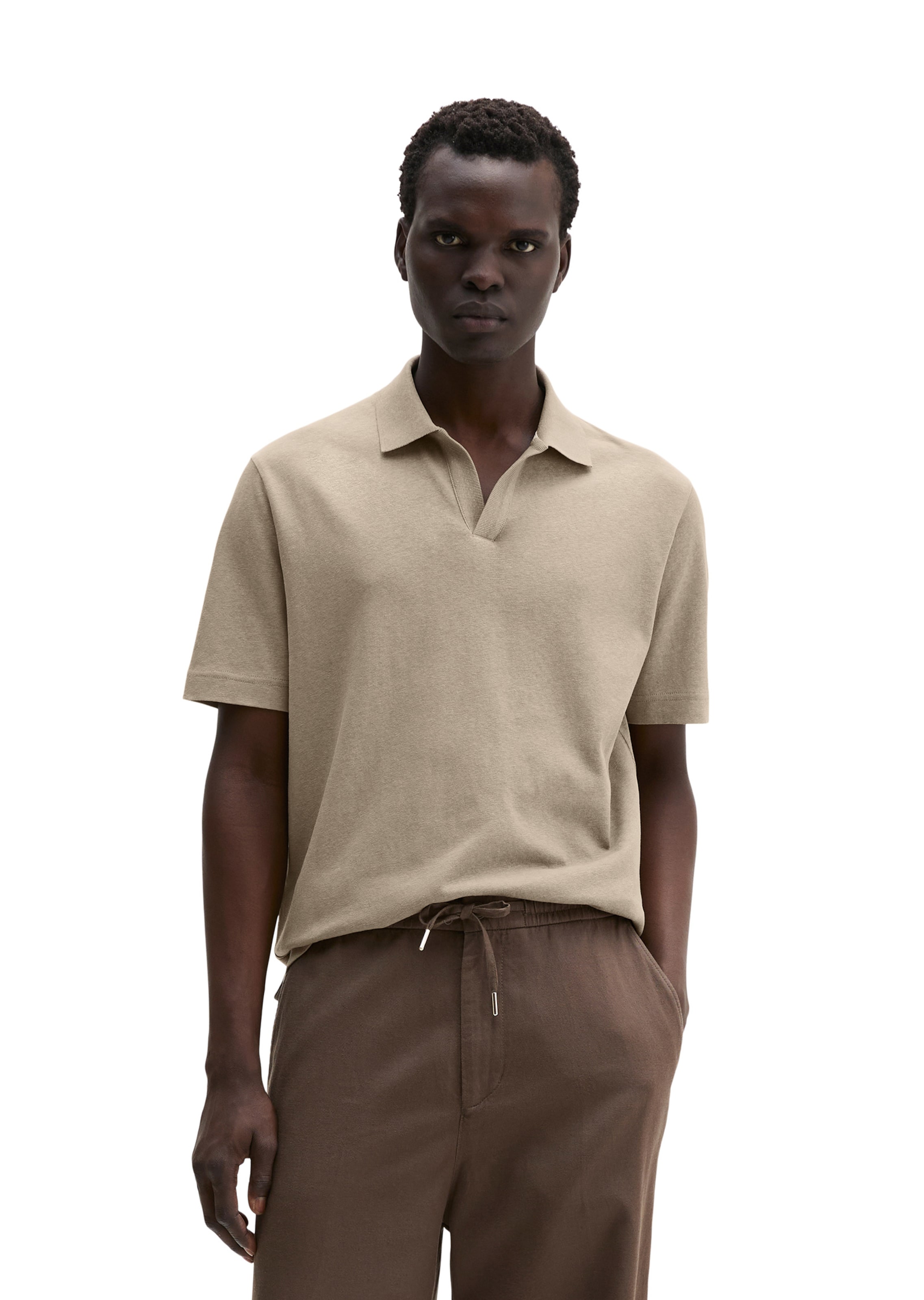 Marc O'Polo Shirt in Beige: front