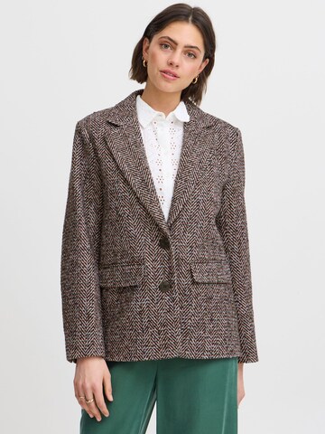 Atelier Rêve - Blazer ' IRNORA ' en marrón: frente