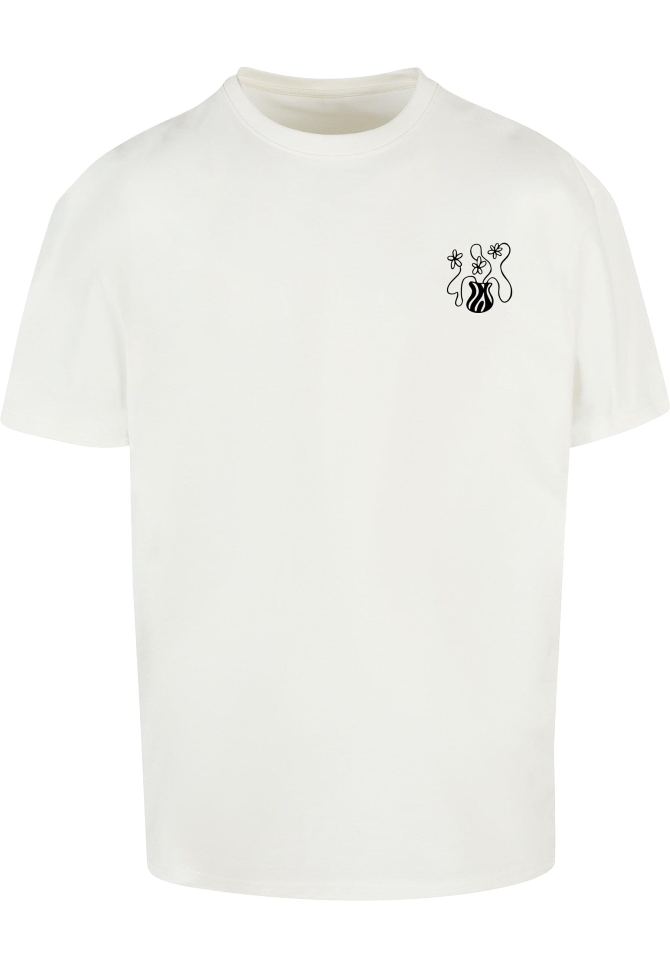 Merchcode Shirt 'Flower Bloom' in Weiß: Vorderseite