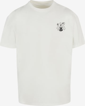 Merchcode Shirt 'Flower Bloom' in Weiß: Vorderseite