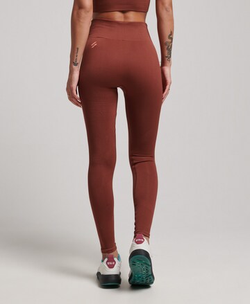 Superdry Skinny Workout Pants in Brown