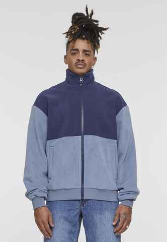 Giacca di pile di Urban Classics in blu: frontale