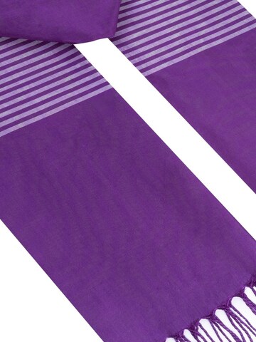SILK & CASHMERE Scarf in Purple