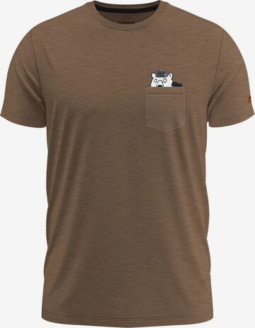 FORSBERG T-Shirt 'Lumberson' in Braun: predná strana