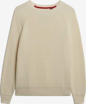 Pull-over Superdry & Co en beige : devant