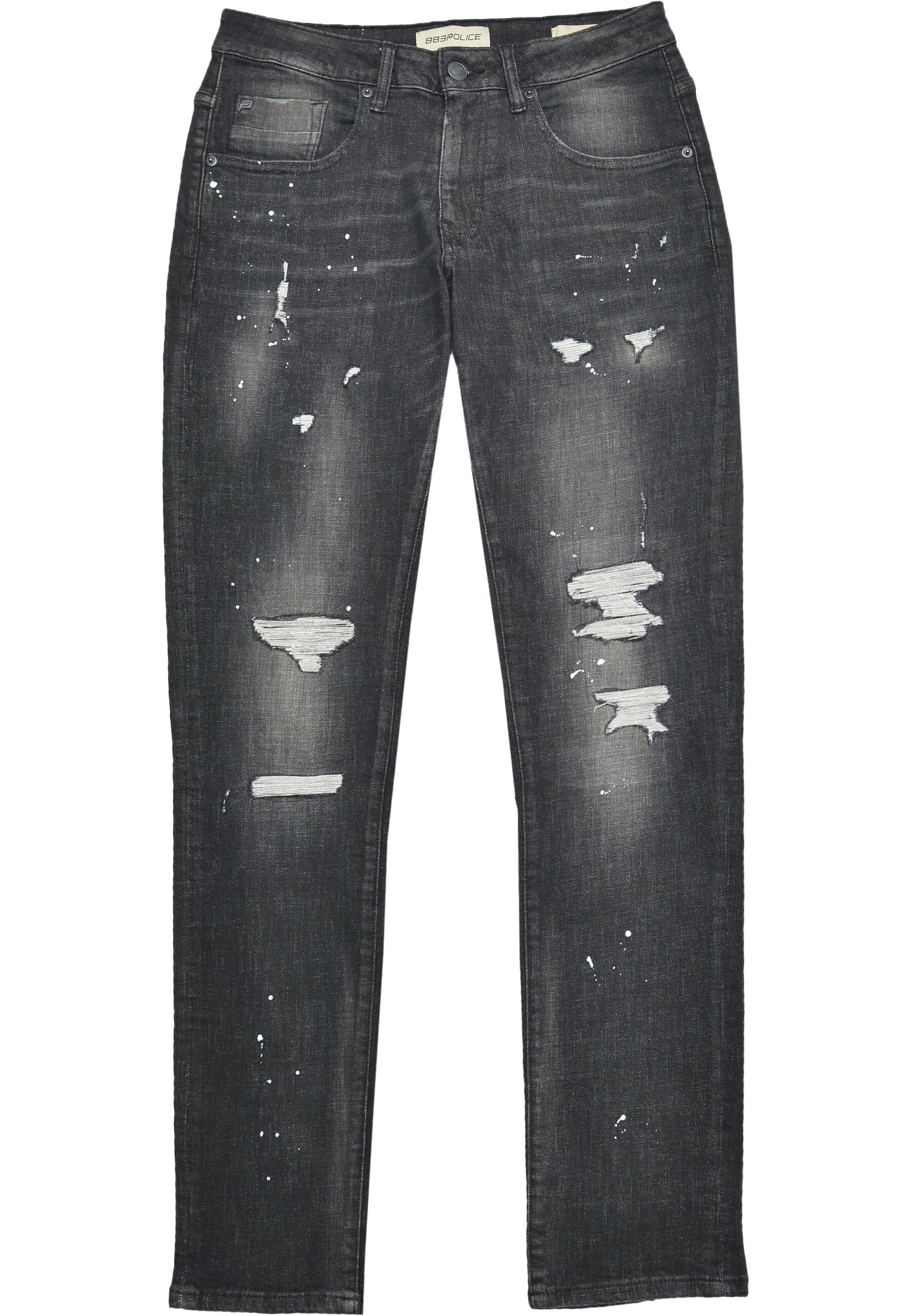 883Police Regular Jeans 'Todd 1059Dino' in Schwarz: Vorderseite