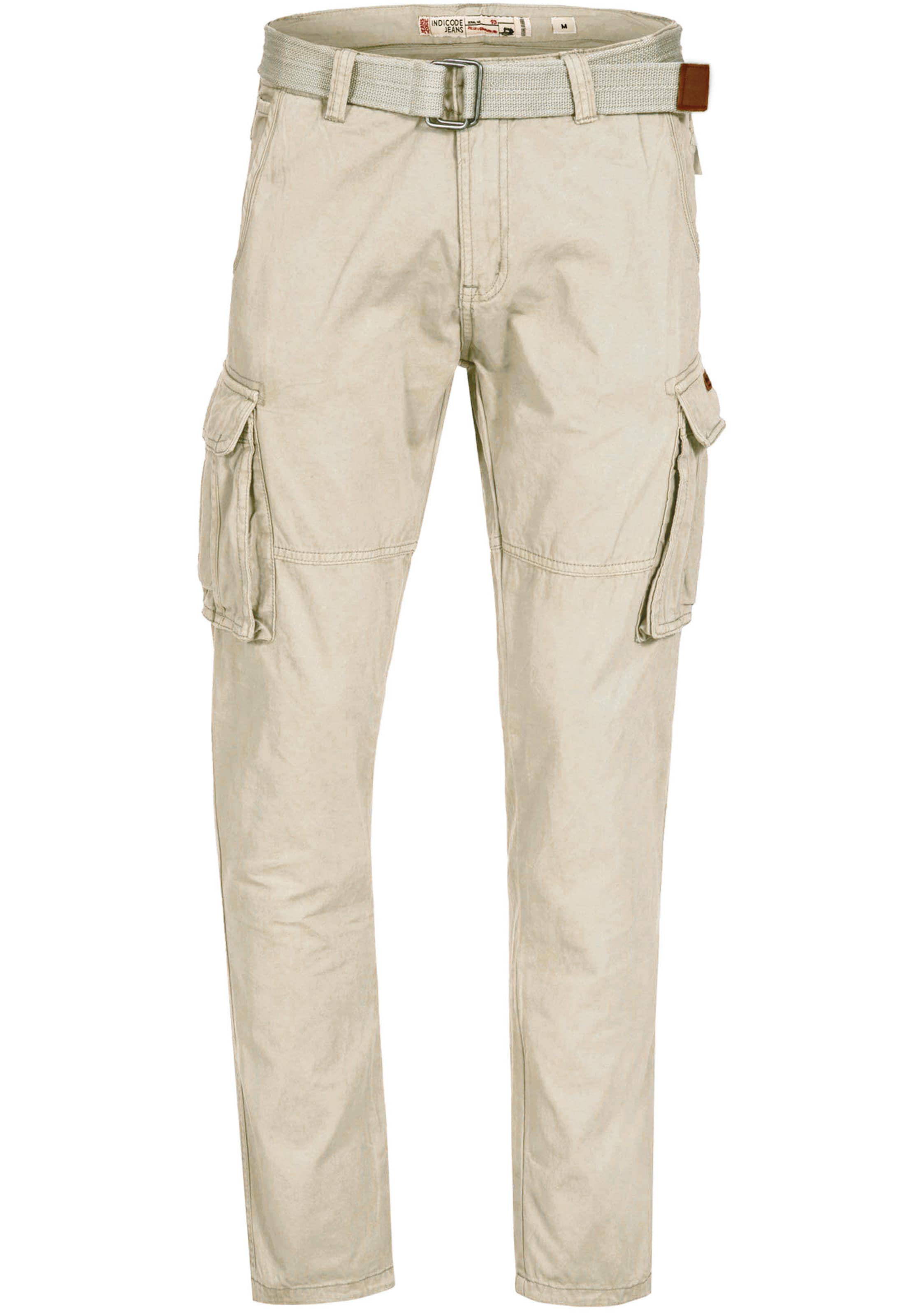 Pantalon cargo 'INPascan' INDICODE JEANS en beige : devant