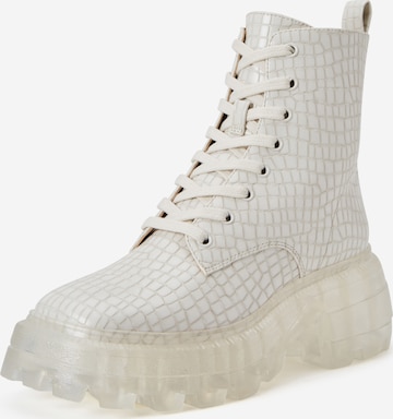 Bottines à lacets 'GELI COMBAT' Katy Perry en blanc : devant