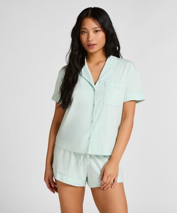 Hunkemöller Pajama shirt in Blue: front