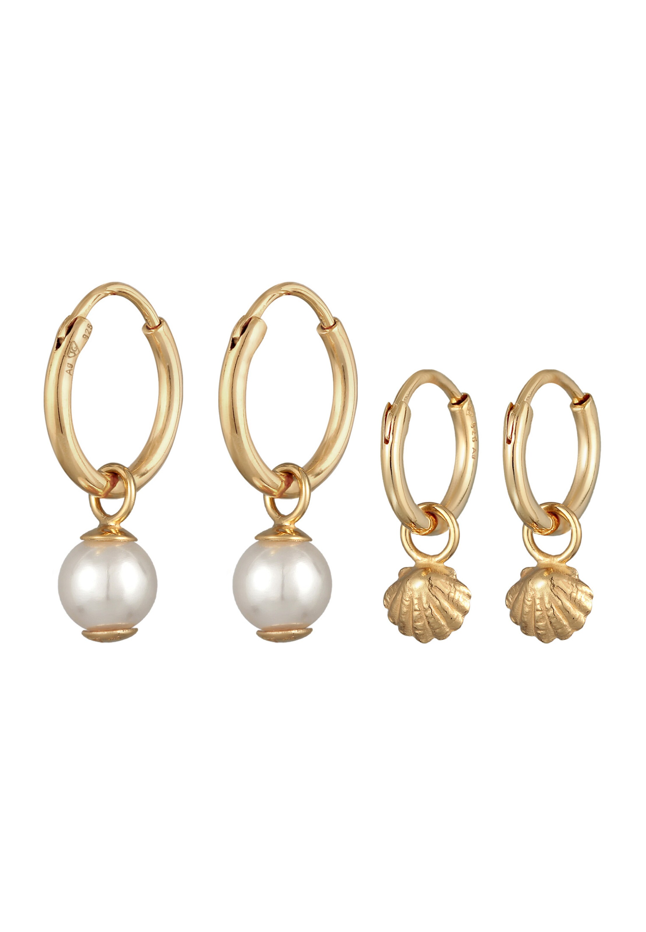 ELLI Earrings in Gold: front