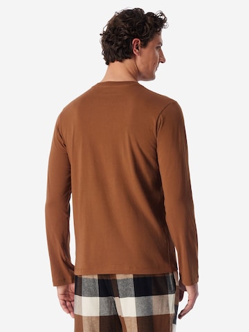 T-Shirt ' Mix Relax ' SCHIESSER en marron