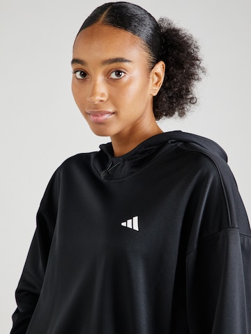 ADIDAS PERFORMANCE Athletic Sweatshirt 'Aeroready Game And Go Fleece' in Black