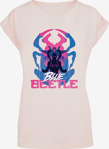 T-shirt 'Ladies Blue Beetle - Posing' ABSOLUTE CULT en rose : devant