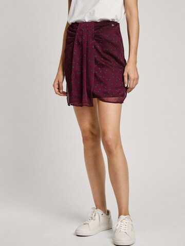 Gonna 'Brigitte' di Pepe Jeans in rosso: frontale