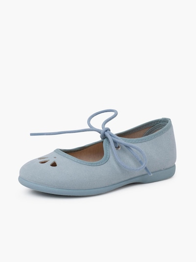 Pisamonas Ballerines en 25 en bleu pastel, Vue avec produit