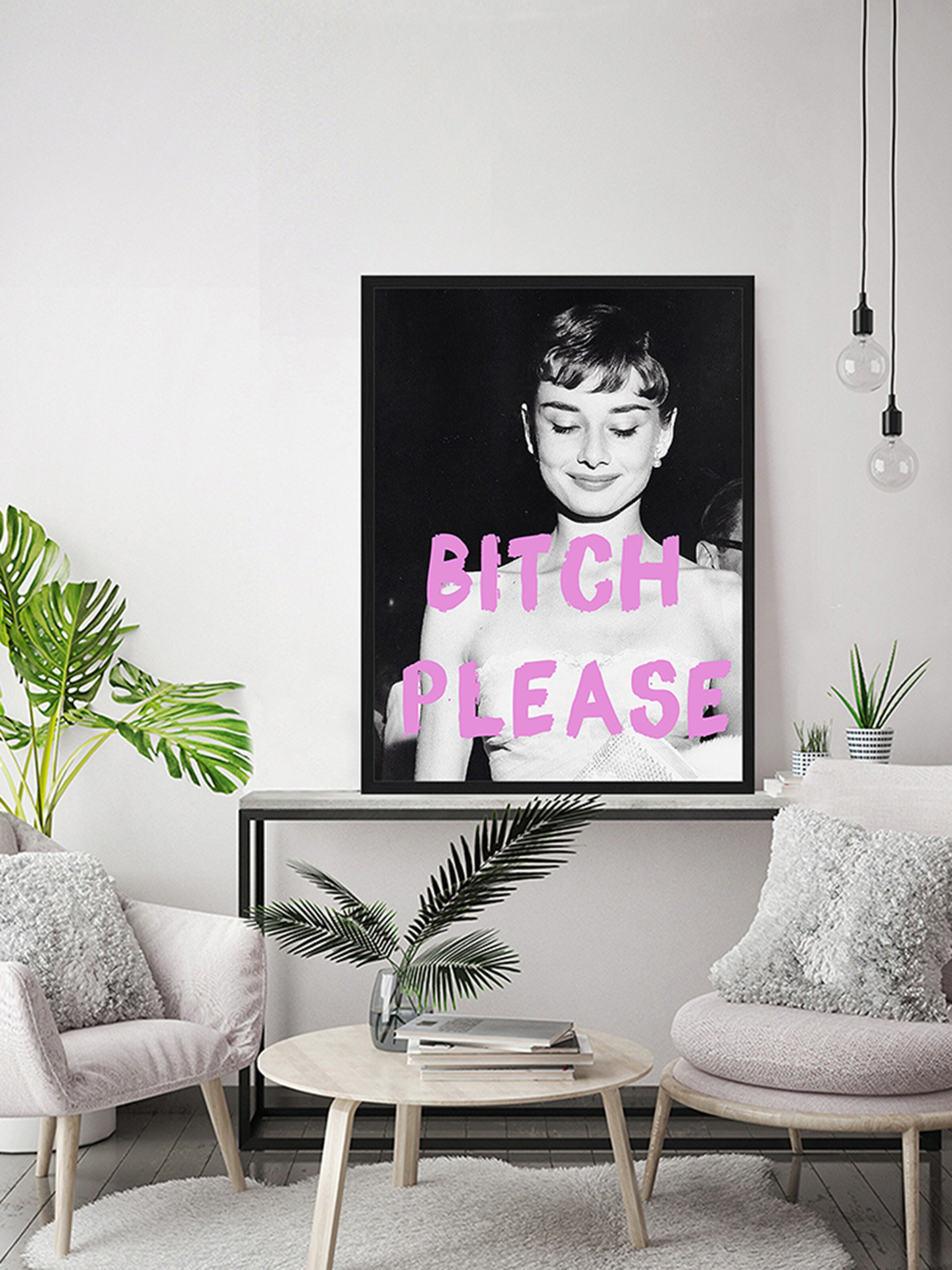 Männer Wohn-Accessoires Liv Corday Bild 'Bitch Please' in Schwarz - JR15735 Männer Wohn-Accessoires Liv Corday Bild 'Bitch Please' in Schwarz - JR15735