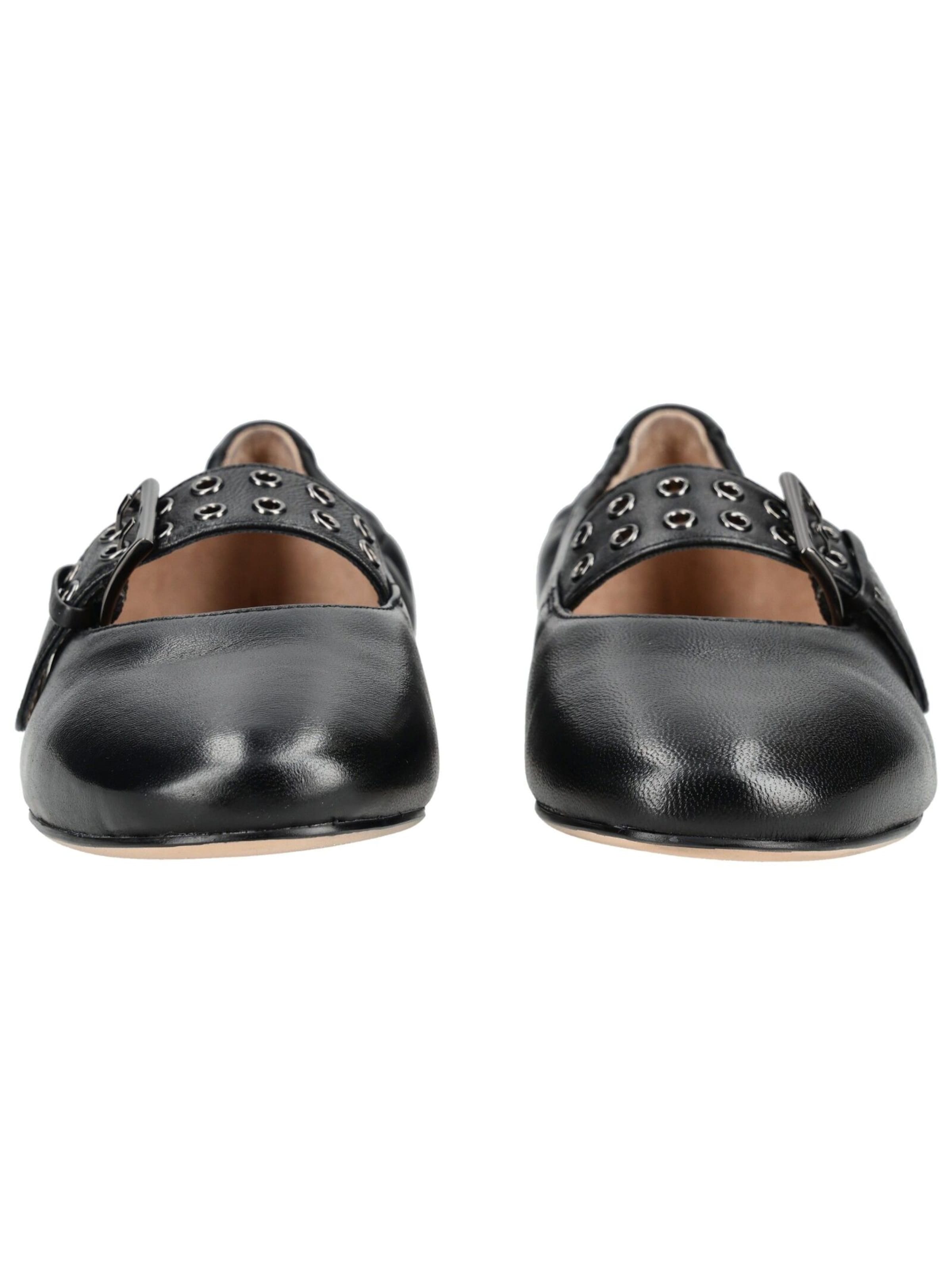 Ballerines à lanières Regarde le Ciel en noir