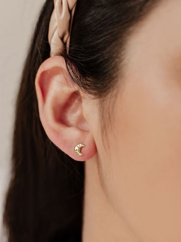 Hey Happiness - Pendientes 'Croissant' en oro