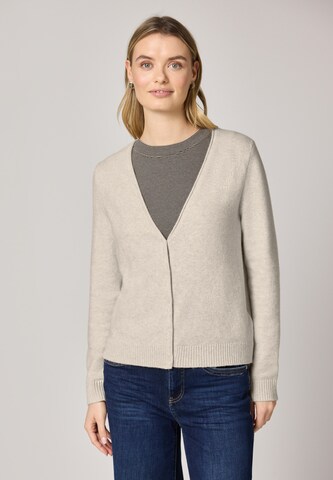 STREET ONE Strickjacke in Beige: Vorderseite