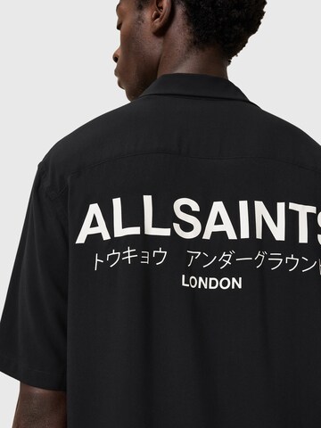 AllSaints Классический крой Рубашка 'UNDERGROUND' в Черный