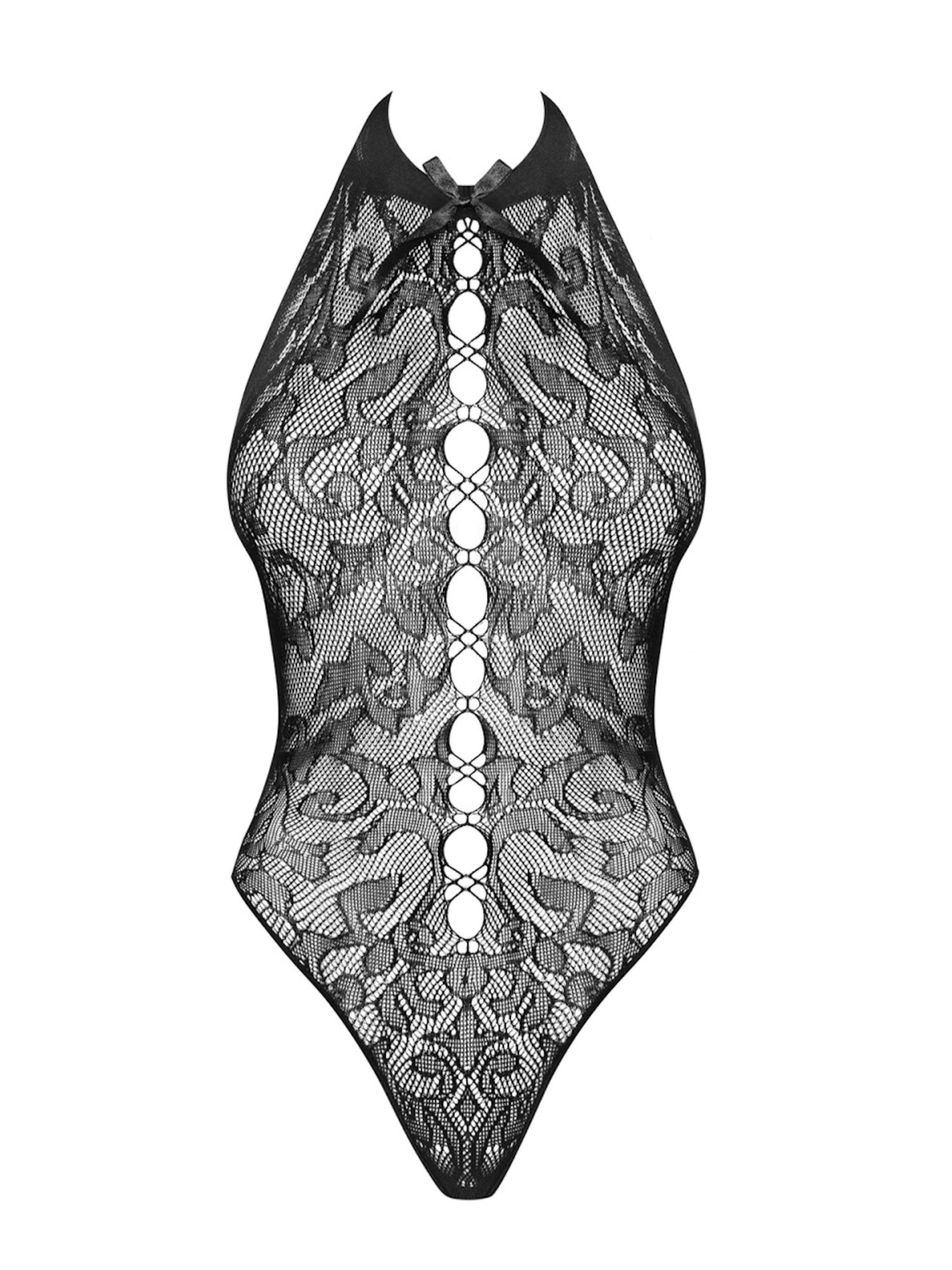 Obsessive Lingerie Bodysuit 'Body B119' in Black: front