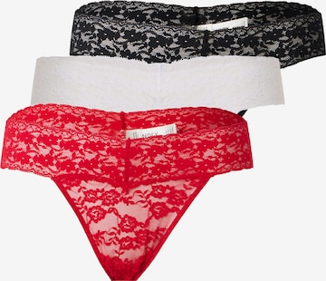 Lindex Tanga 'Lacey' – červená: přední strana